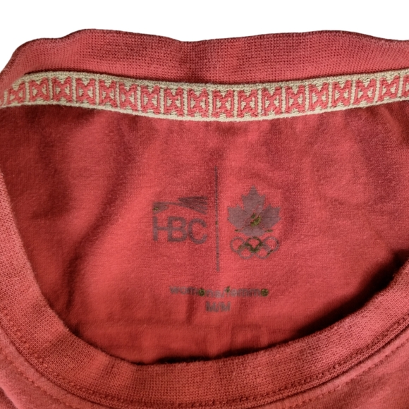 Canadian Olympic Hudson's Bay Co Short Sleeve Shirt Sz. M - Picture 4 of 6